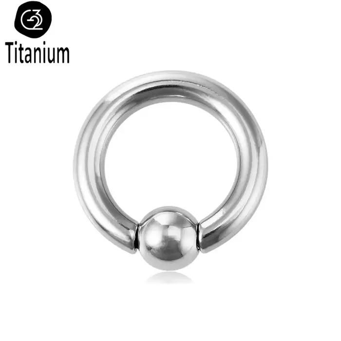 Septum Piercing bijoux F136 titane nez anneau fil interne grand calibre circulaire haltères oreille