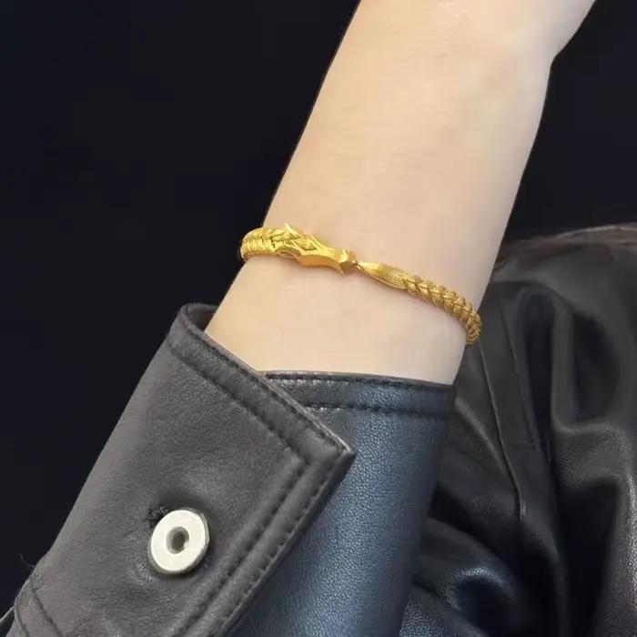 Bracelet fouet en crinière de cheval en or, bijoux porte-bonheur pour femmes et hommes, offre spéciale, nouvel arrivage 2026