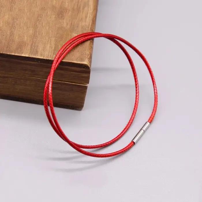 Cordon en cuir 1-3mm, chaîne en corde de cire