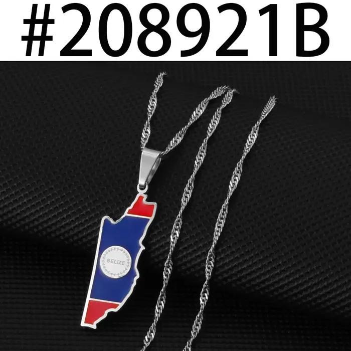 Anniyoc – collier avec pendentif en forme de drapeau