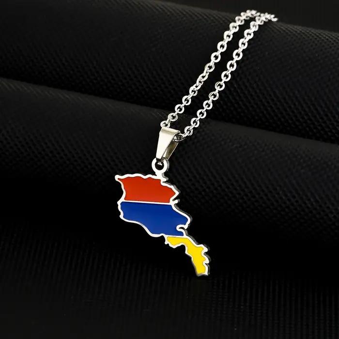 Collier pendentif en acier inoxydable pour hommes et femmes