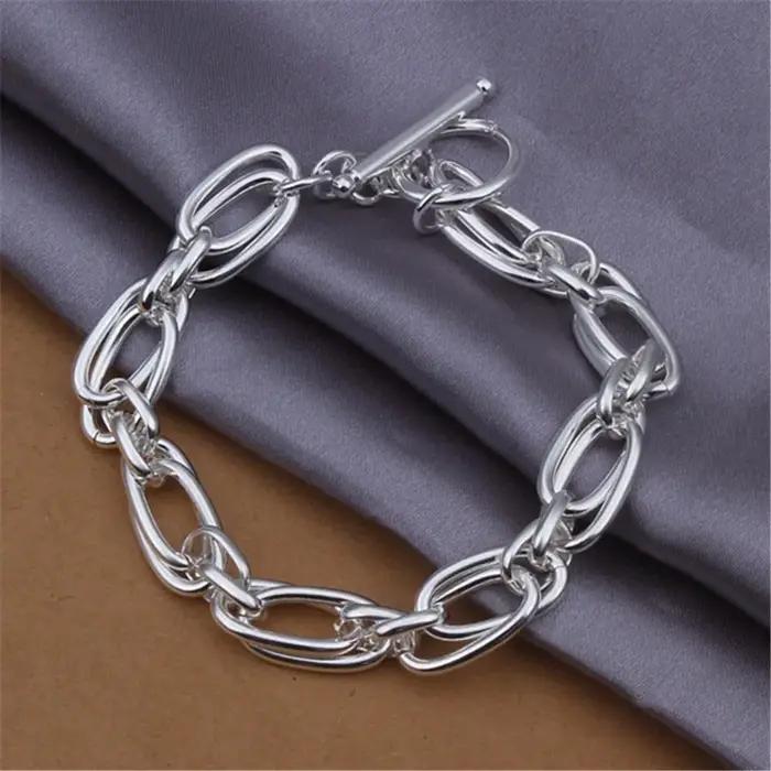 URMYLADY vente en gros pour hommes femmes chaîne 925 bracelets en argent sterling noble cadeau de mariage fête bijoux de mode cadeaux de noël