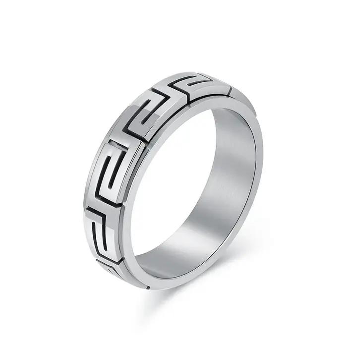 Bague de luxe rotative pour hommes, 6mm, bandes de mariage uniques, bagues de mariée pour hommes, do