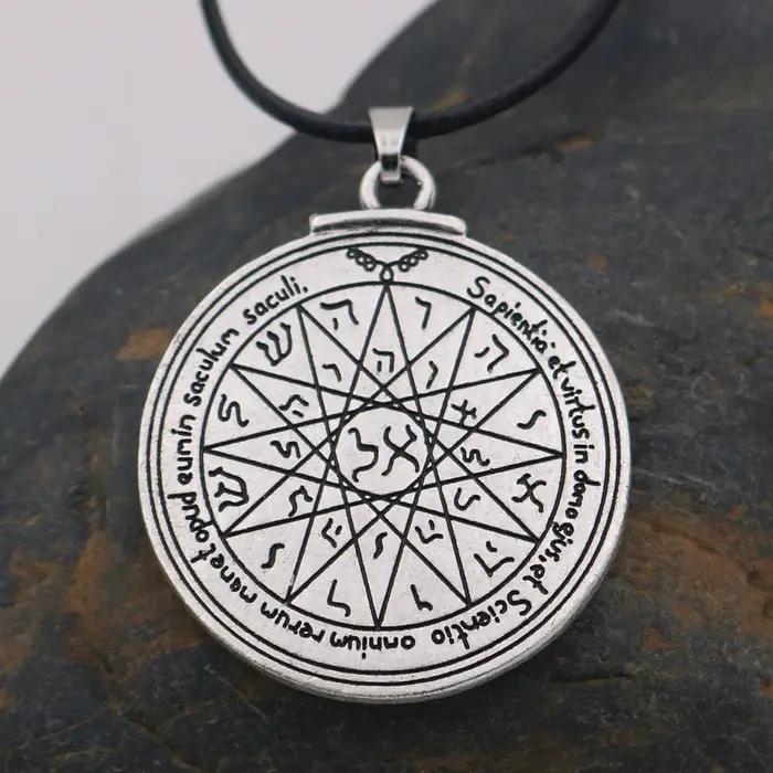 1 pièce Talisman pour Bonne Chance Clé de Saloon Pentacle Sceau collier