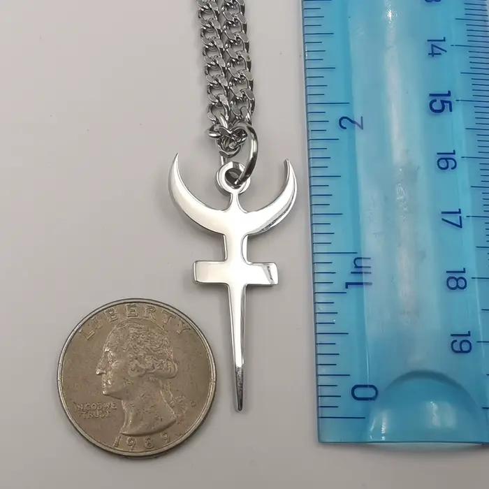 Collier Hades pendentif Trident religieux en acier inoxydable