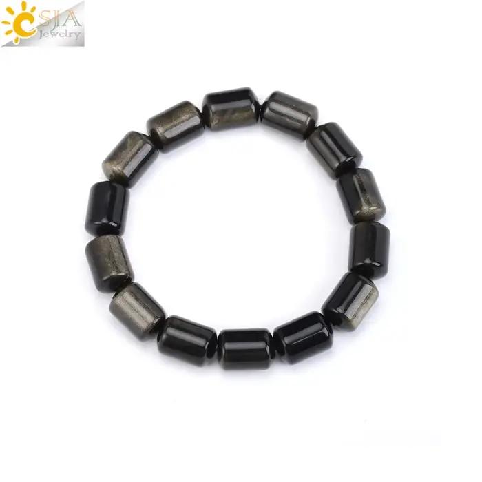 CSJA – Bracelet en cristal fait à la main pour femmes et hommes, breloque vintage, bracelet en pierre naturelle, bijoux à la mode, accessoire H870