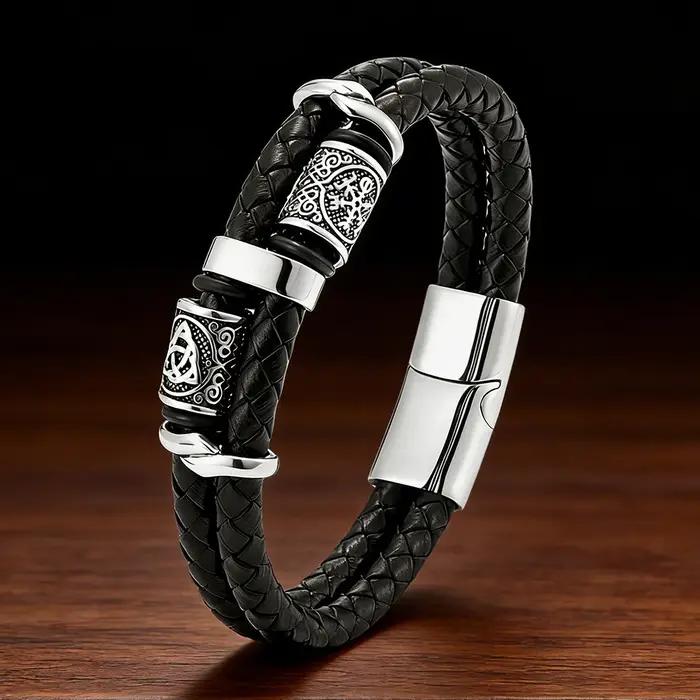 Bracelet pour homme en perles vikings