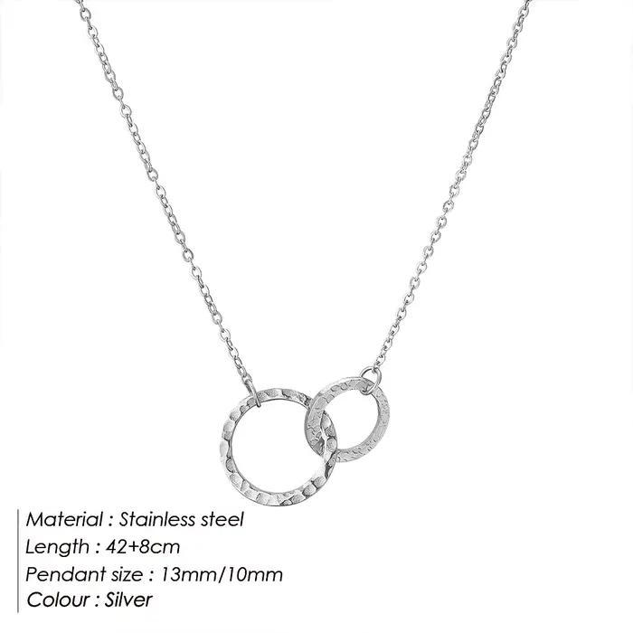 EManco – collier de Style minimaliste plaqué or 14 carats, pendentif en acier inoxydable PVD avec ce