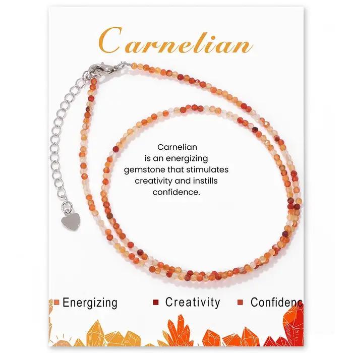 Collier en pierres semi-précieuses naturelles grenat, améthyste, quartz et obsidienne pour femmes et hommes, bijou bohème occasion spéciale