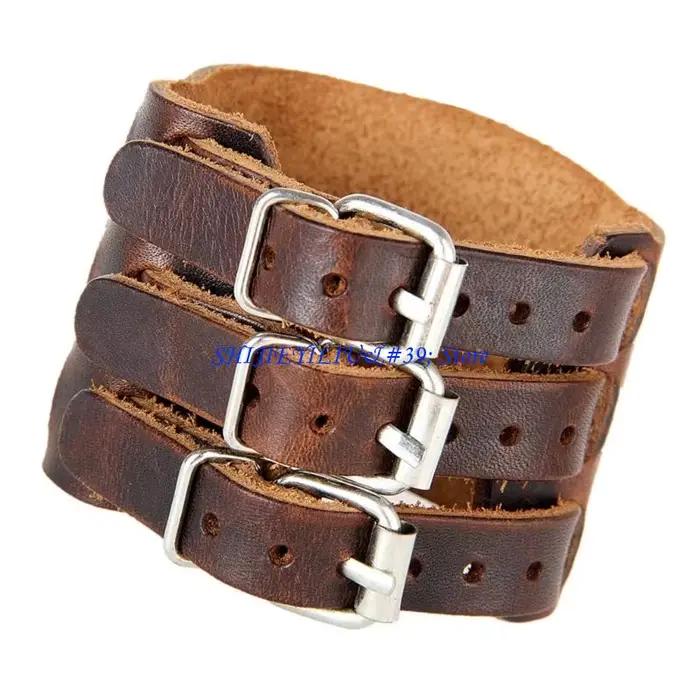 E21F – Bracelet manchette en réglable pour hommes