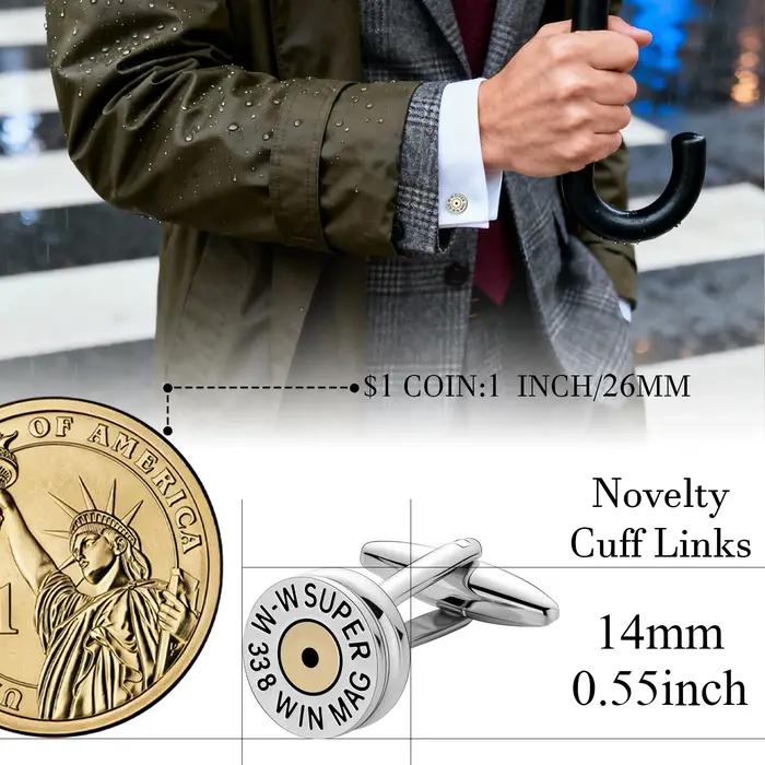 Les boutons de manchette pour hommes au design de balle sont faciles à porter et à la mode