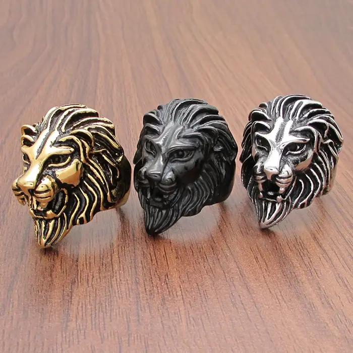 Bague Punk en acier inoxydable 316L