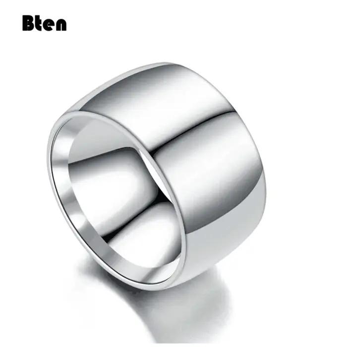 Bten mode charme bijoux bague hommes en acier inoxydable noir anneaux pour femmes