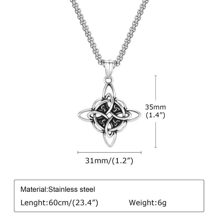 Mprainbow-Colliers Vintage Celtic Knot pour Hommes et Garçons