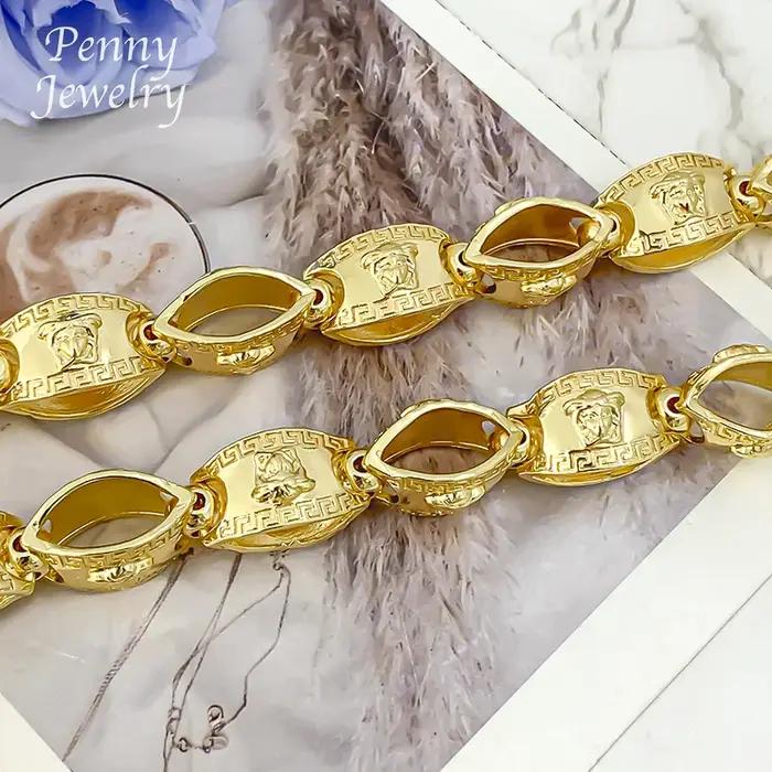 Collier long doré de 29 pouces