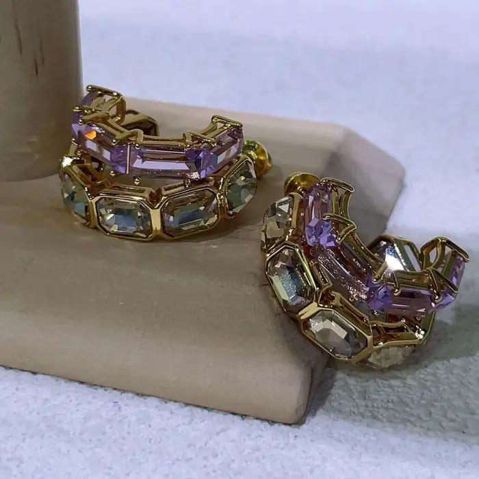 Parure de bijoux en cristal marron caramel de luxe pour femmes occasions spéciales collier et bracelet exquis cadeau de fête