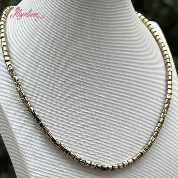 Collier Ras du Cou en Hématite Pyrite Naturelle