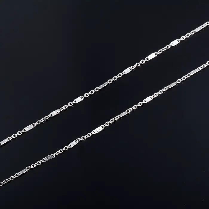 Collier en acier inoxydable pour hommes et femmes, lien poli de presse, tour de cou O JOon, bijoux de document argenté, accessoires de direction, cadeau de bricolage