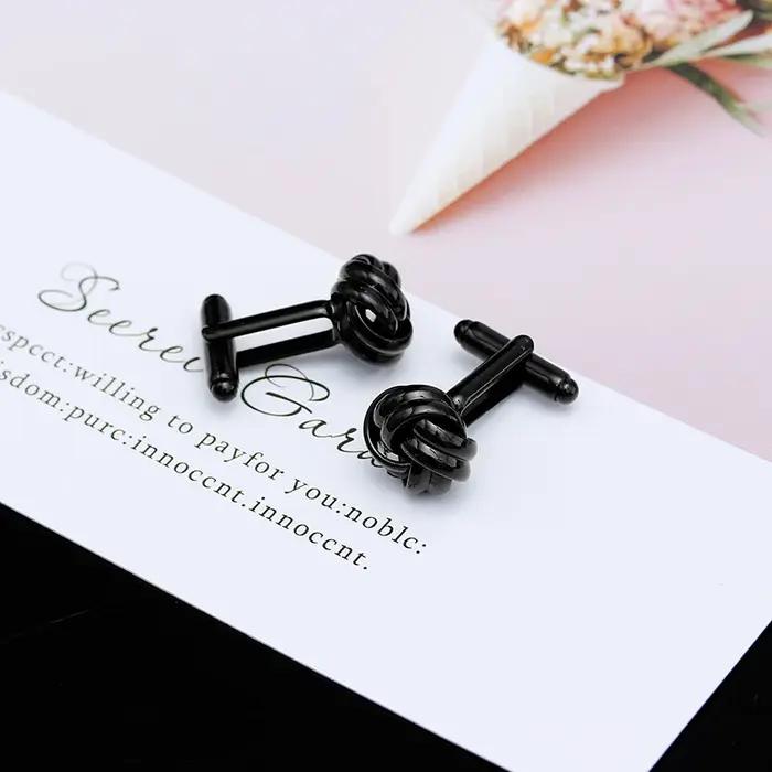 Boutons de manchette boule ronde pour hommes