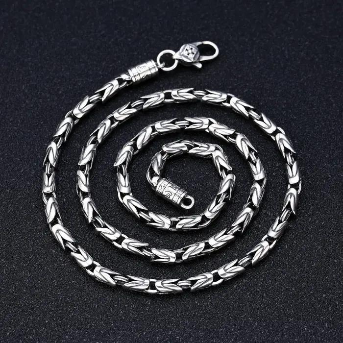 Nouvelle mode 2025, collier 100% argent sterling S925 6MM