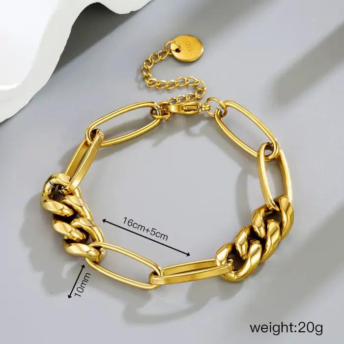 Bracelet rétro Hip-Hop en zircone cubique motif géométrique pour femmes élégance brute tracker humeur bijou occasion spéciale