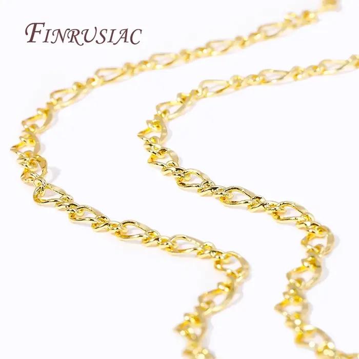 Chaînes métalliques plaquées or 18 carats