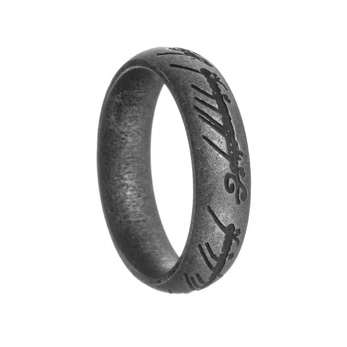 Bague Maître en Argent Antique, Cadeaux de Bijoux pour Lui, Bague de Pouvoir, Gravure 3D Sculptée, B