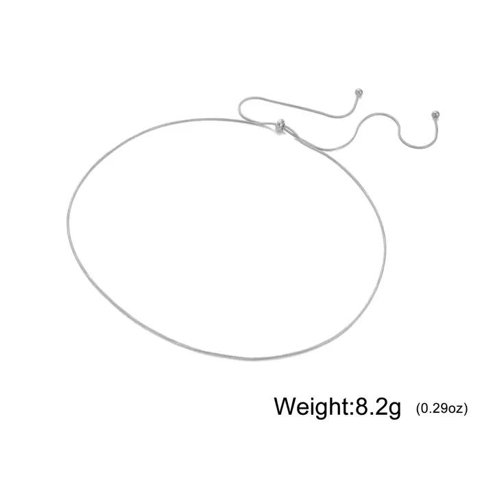 Collier en acier inoxydable doré ajustable serpent chaîne classique pour femmes et hommes occasions spéciales DIY