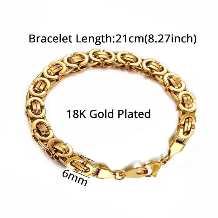 Bracelet en acier inoxydable 316L pour hommes et femmes