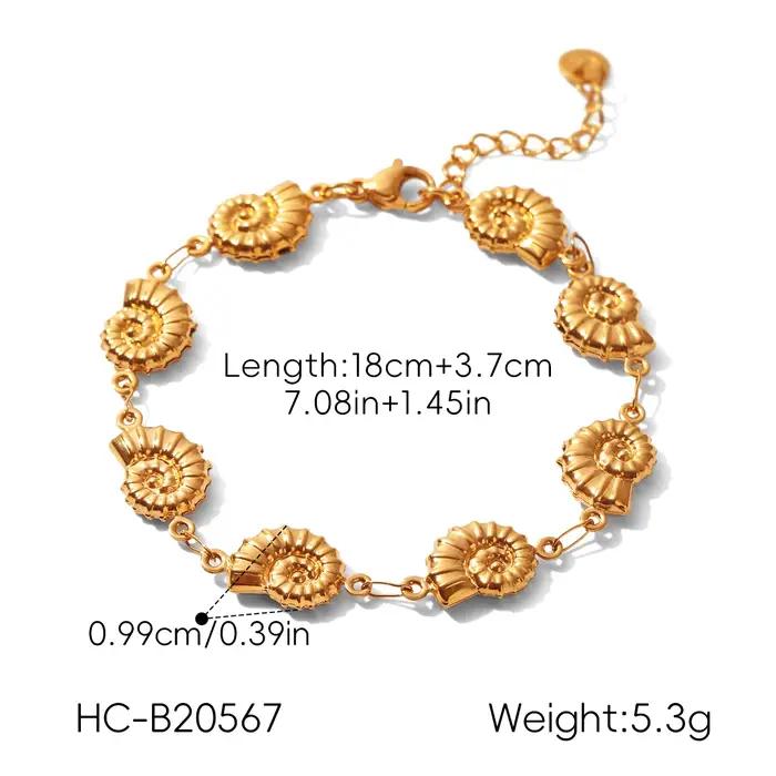 Ensemble de bijoux coquillage plaqué or en acier inoxydable pour femme, idéal pour les vacances d'été et les occasions spéciales