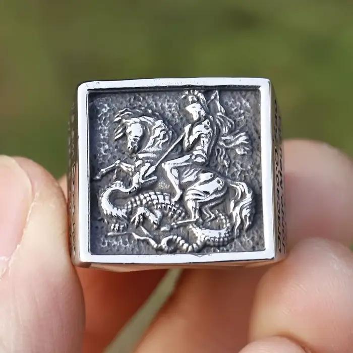 Bague Vintage en acier inoxydable 316L pour hommes, nouveau Design spécial, bague de chevalier à la mode pour hommes, bijoux fantaisie chics, livraison gratuite, 2023