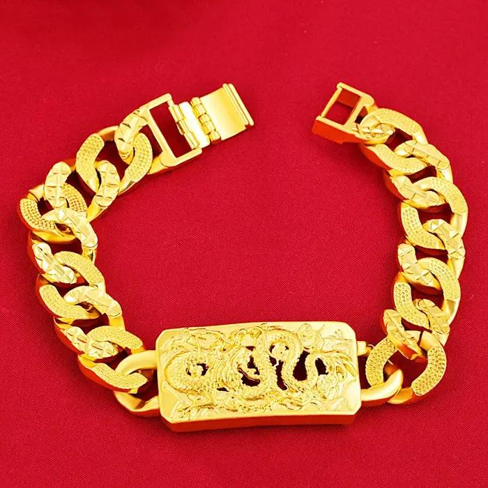 Bracelet de Luxe Arabe Musulman en Or 24K pour Homme