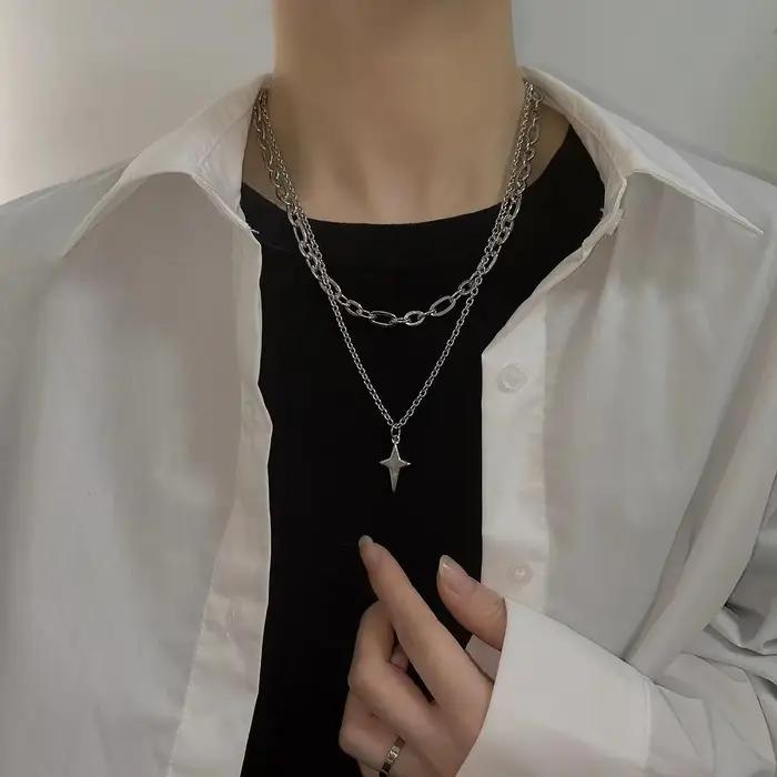 Collier ras du cou creux ChimStar pour hommes et femmes