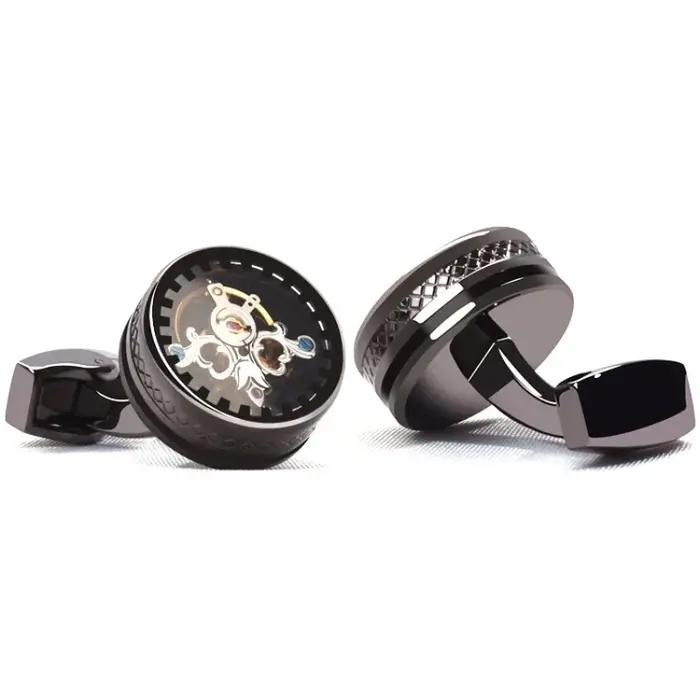 Boutons de manchette à Tourbillon, chemises d'affaires françaises et anglaises pour hommes, boutons