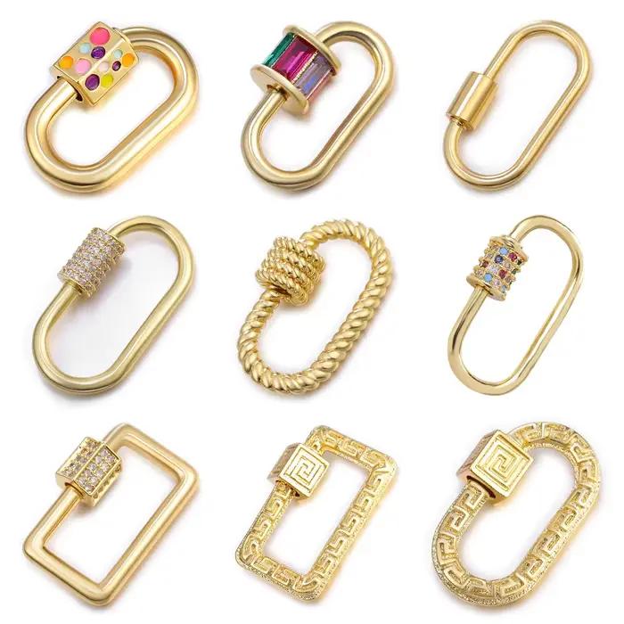 Fermoirs luxueux en zircone cubique AAA et cuivre de haute qualité pour la création de bijoux personnalisés occasions spéciales