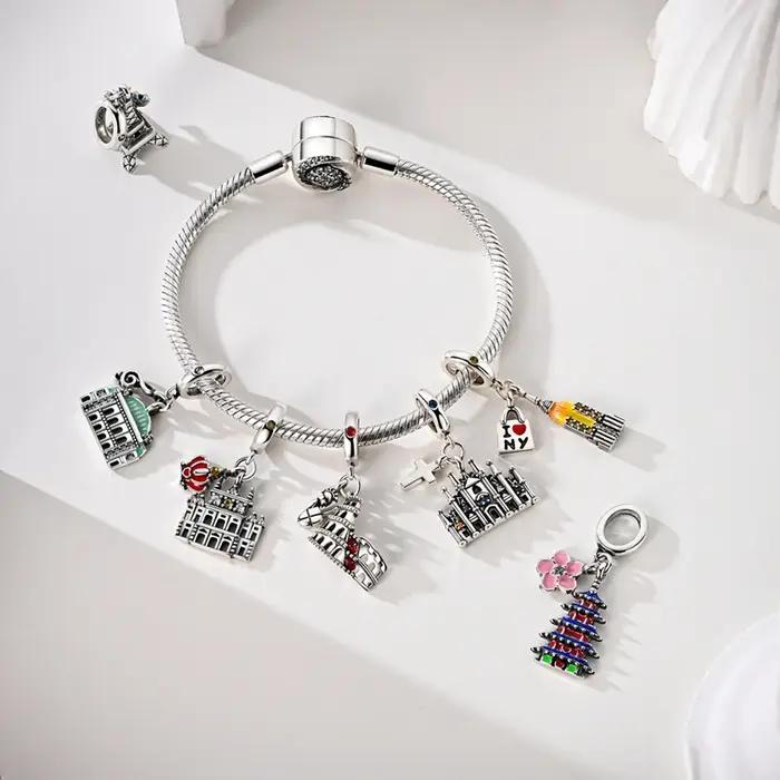 Pendentif breloque en argent sterling 925