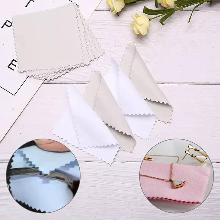 50 chiffons de nettoyage pour bijoux en argent, outil anti-ternissement