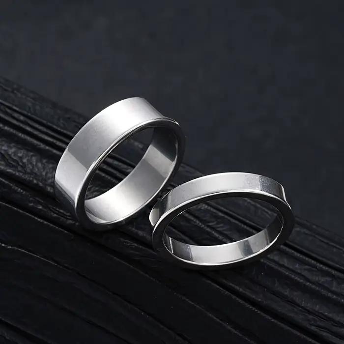 Ensemble de bijoux simples en acier inoxydable pour hommes