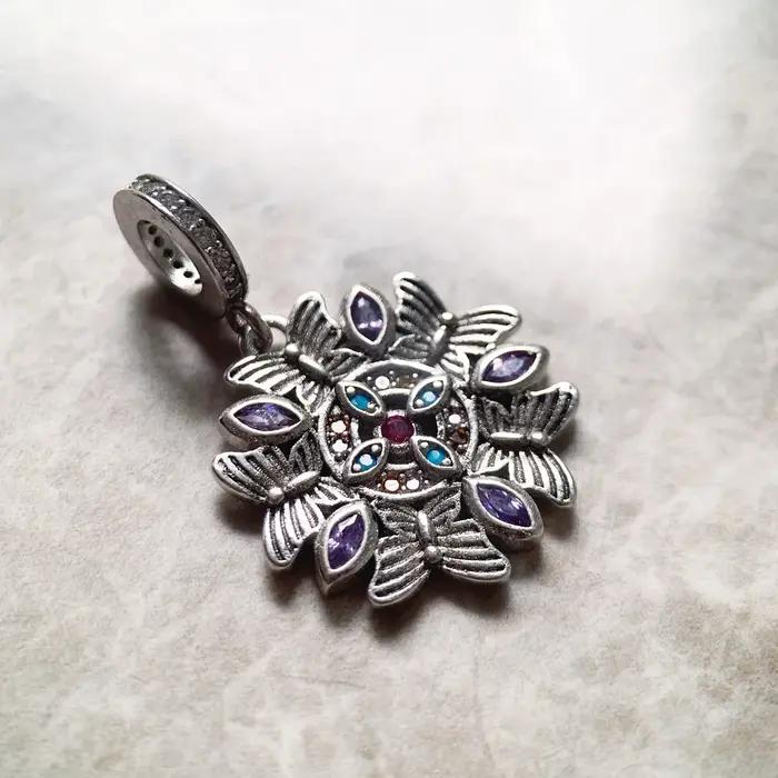 Pendentif en argent 925 sertie de zirconium ambre et chameau pour femmes et hommes occasions spéciales