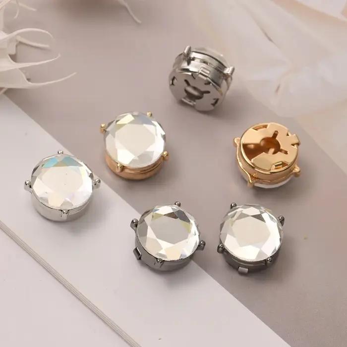 Lèvent de manchette ronds en cristal pour hommes