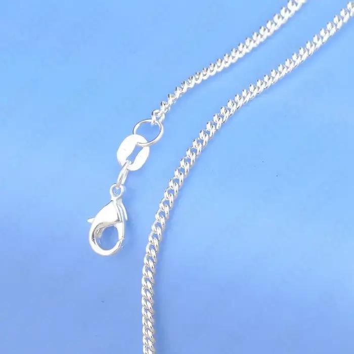 Collier en argent regardé 100% avec fermoirs en ster corrigé pour homme et femme, pendentif, 925 aut