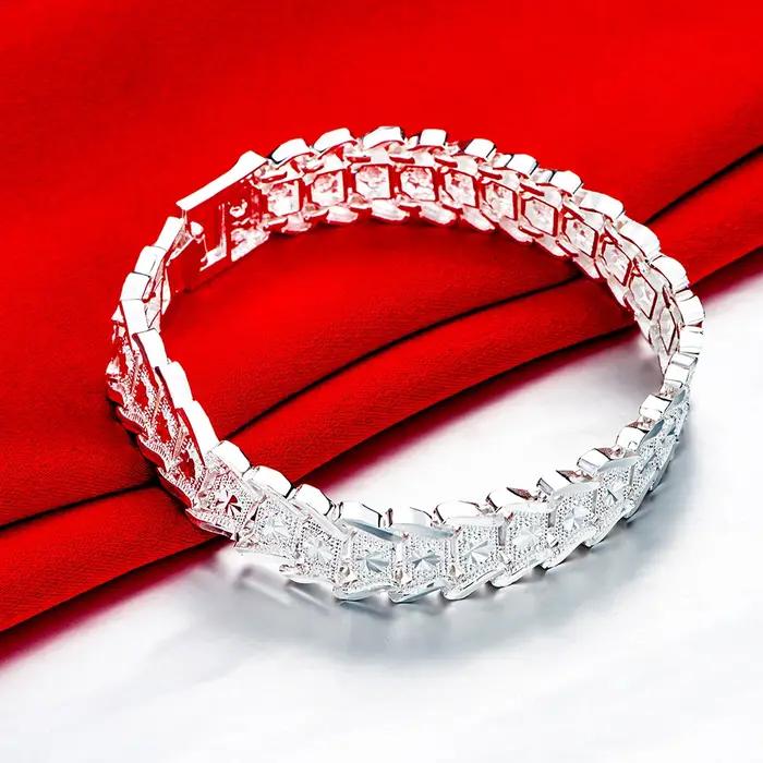 Bracelets en argent sterling 925 / couleur or 18 carats pour hommes