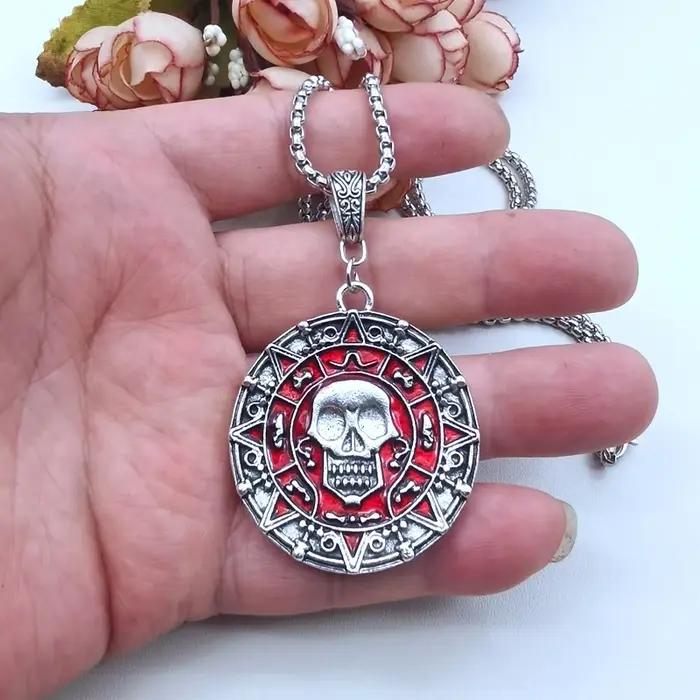 Collier pendentif classique Pirates des Caraïbes pour hommes et garçons