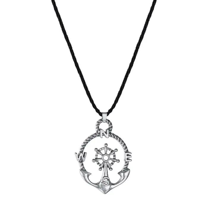 Collier de bateau avec boussole et ancre pour femmes, souvenir de navigateurs, bijou religieux élégant pour occasions spéciales