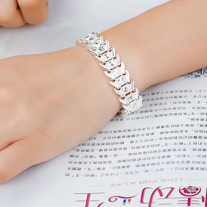Bracelets en argent sterling 925 / couleur or 18 carats pour hommes