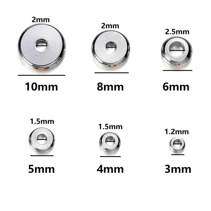 Perles d'espacement à breloques en acier inoxydable