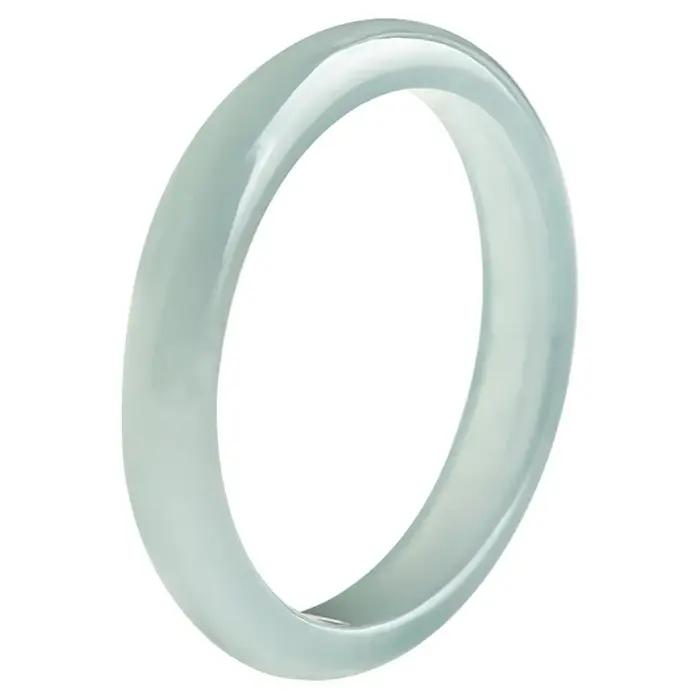 Bague en jade de glace carrée pour amoureux, élégante et sophistiquée, idéale pour les occasions spéciales, soirée chic, cérémonie de mariage, anniversaire, cadeau romantique