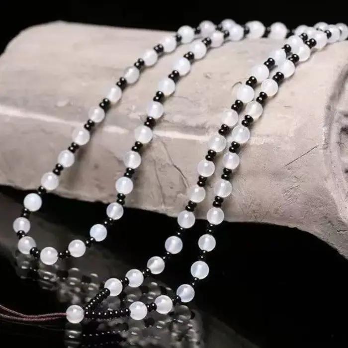 Cordon de pendentif tressé à la main chaîne perles en verre pour femmes polyvalent occasions spéciales