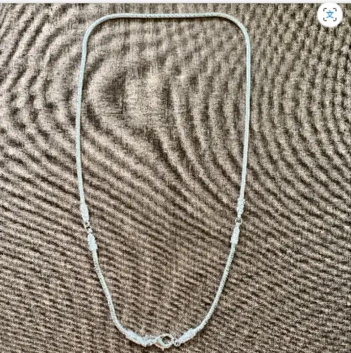 Collier ras du cou en cuivre blanc