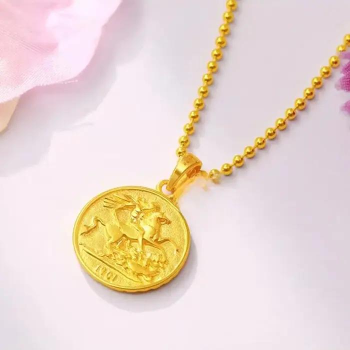Collier double face en laiton plaqué or, style féminin tendance, cadeau pour petite amie, chaîne à m